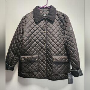 NWT Ralph Lauren Quilted Black Jacket XL